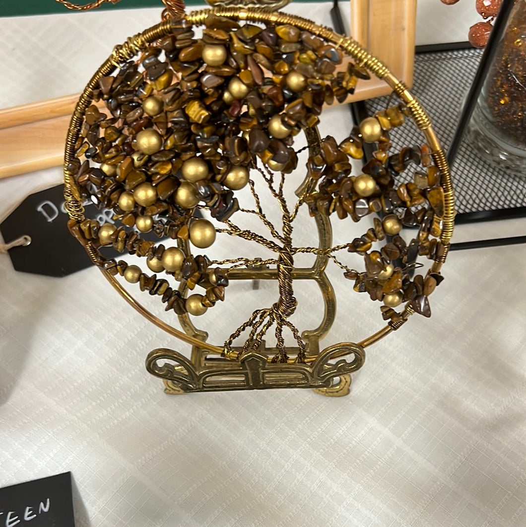 Tiger’s Eye and wood