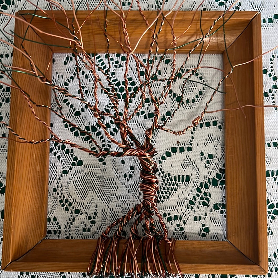 Copper&Green wood square